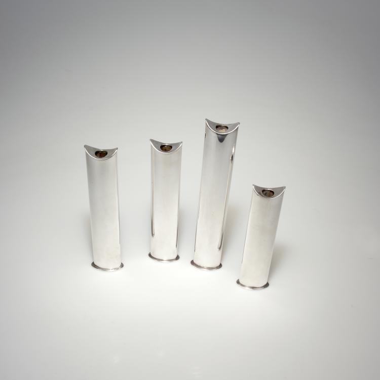 Bild 1 zu Objekt, Vier Kerzenhalter, um 1965, Lino Sabattini, Sabattini, Mailand, 115C 307