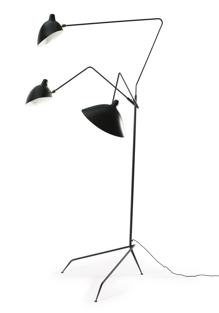 Hauptbild zu Objekt, Stehleuchte 'Three-armed Floor lamp', 1952, Serge Mouille, 115C 484