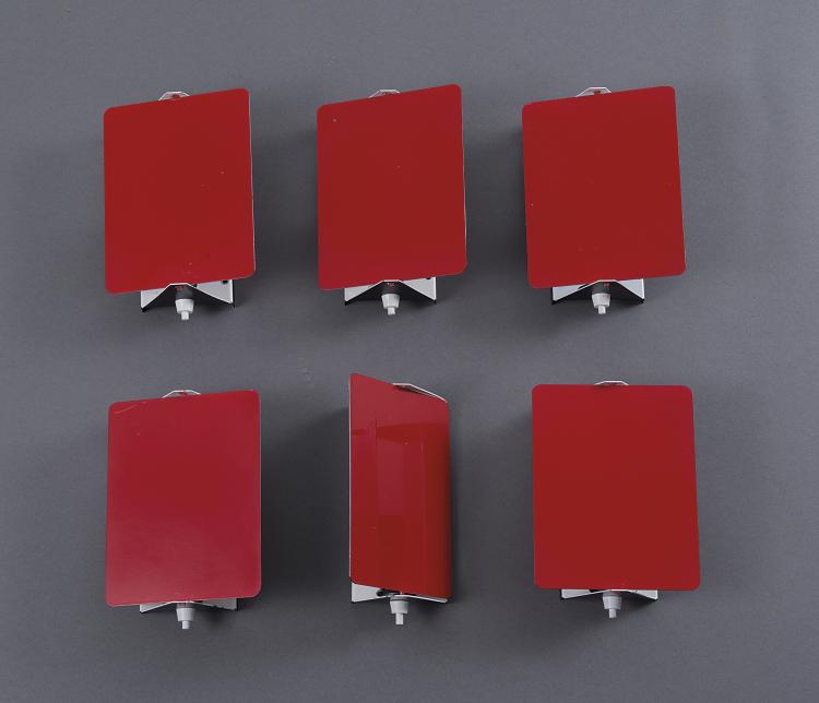 Hauptbild zu Objekt, Sechs Wandleuchten 'CP-1', 1960, Charlotte Perriand, Steph Simon, Paris, 115C 483