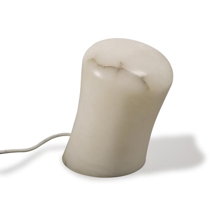 Hauptbild zu Objekt, Tischleuchte 'Alabastro', um 1981, Angelo Mangiarotti, Societ&agrave; Cooperativa Artieri dell'Alabastro, Volterra, 115C 274