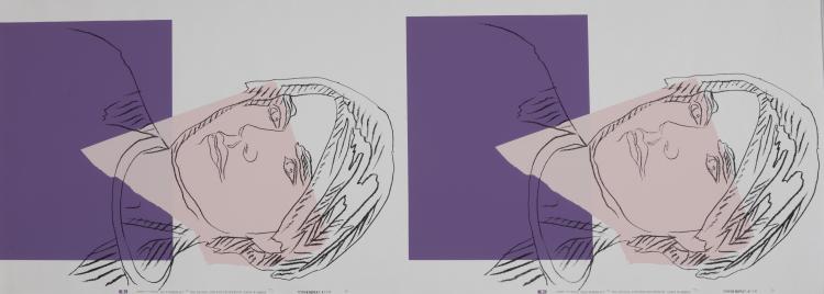 Hauptbild zu Objekt, 'Andy Warhol Self-Portrait' - Screen Repeat: 41 1/8, 1978, Andy Warhol, 115C 120