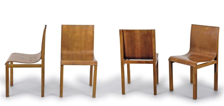Hauptbild zu Objekt, Four plywood chairs, 1930s, Deutschland, 116C 21