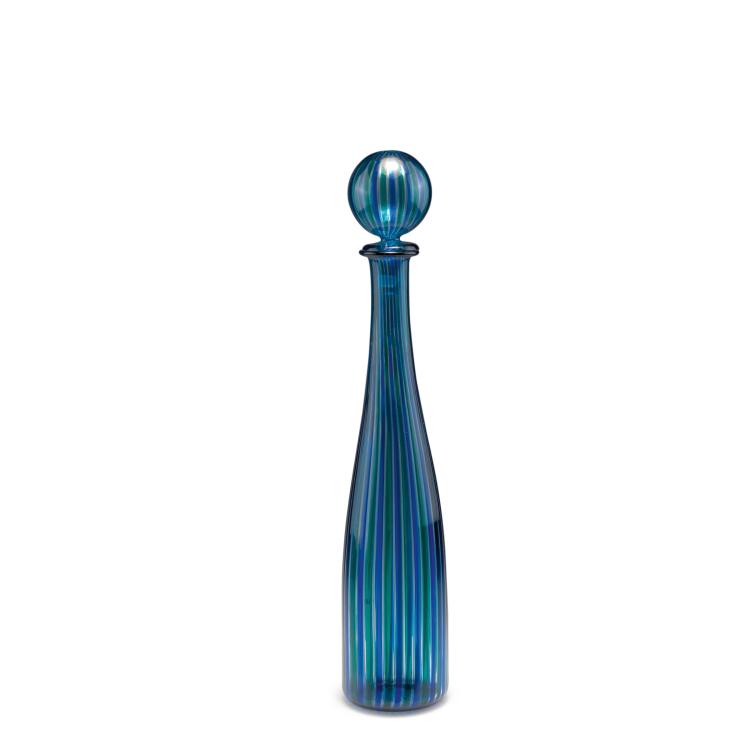 Hauptbild zu Objekt, 'A canne' bottle and stopper, c1960, Gio Ponti, Venini & C., Murano, 116B 90