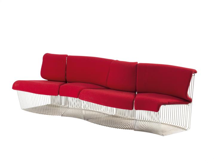 Hauptbild zu Objekt, Vier Sitzelemente 'Pantonova - 100', 1971, Verner Panton, DK Fritz Hansen, Aller&ouml;d, 115A 281