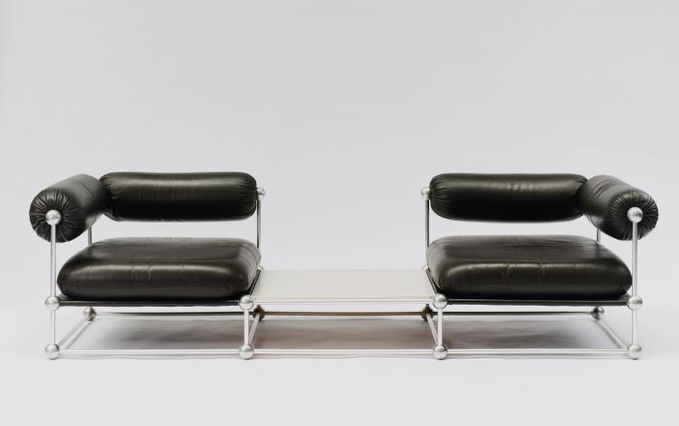 Hauptbild zu Objekt, 'S420 C' couch with table and two 'S420 H' easy chairs, Verner Panton, Thonet, Frankenberg, 115A 260