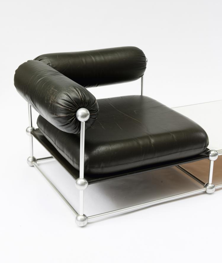 Bild 2 zu Objekt, 'S420 C' couch with table and two 'S420 H' easy chairs, Verner Panton, Thonet, Frankenberg, 115A 260