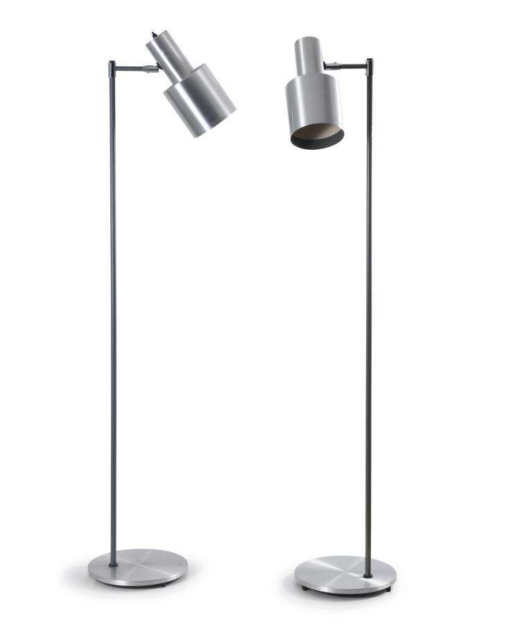 Hauptbild zu Objekt, Zwei Stehleuchten 'Studio', 1960er Jahre, Jo (Johannes) Hammerborg, Fog & M&ouml;rup, Kopenhagen, 115A 242