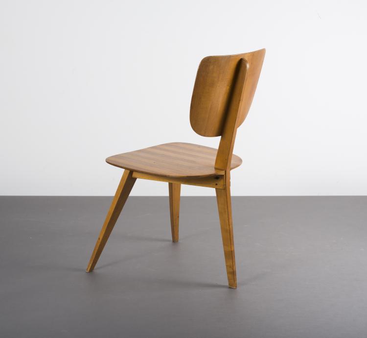 Bild 1 zu Objekt, Dreibeiniger Stuhl, 1953, Helmut Magg, WK- M&ouml;bel Stuttgart, 115C 174