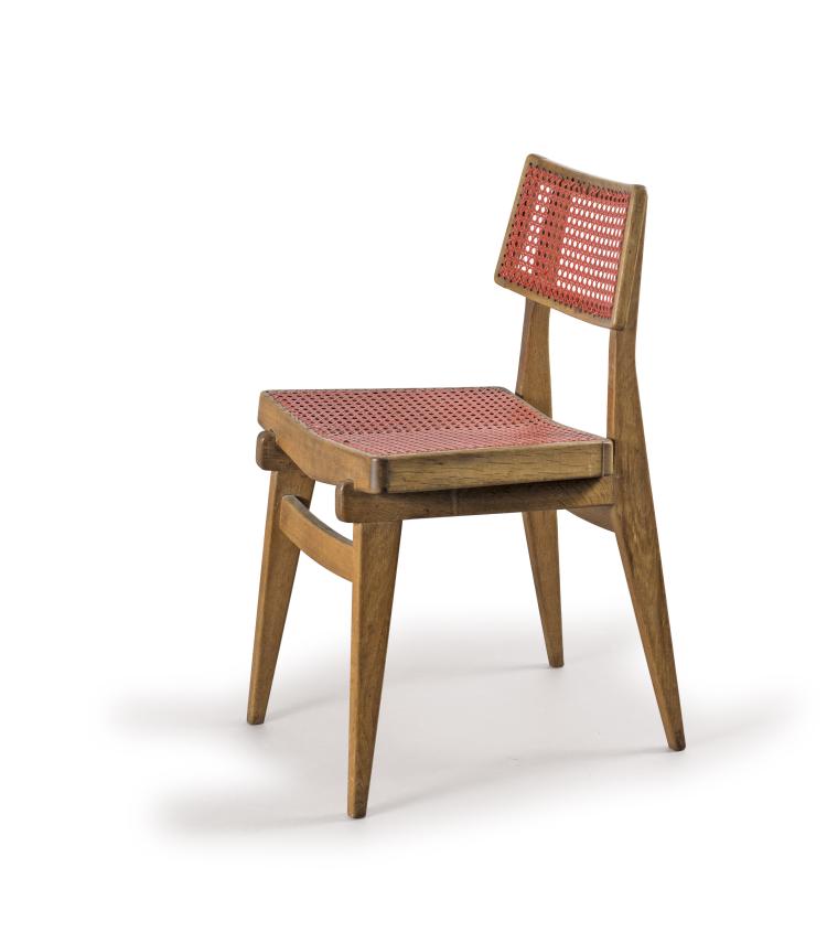 Hauptbild zu Objekt, Stuhl, um 1950, Marcel Gascoin, L'Arhec - Am&eacute;nagement Rational de l'Habitation et des Collectivit&eacute;s, Frankreich, 115C 473