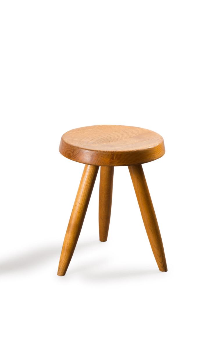 Hauptbild zu Objekt, Hocker, 1938, Charlotte Perriand, Blanchon, Georges, Paris; Sentou, Paris; Steph Simon, Paris, 115C 427