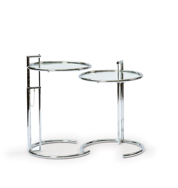Hauptbild zu Objekt, Zwei Beistelltische 'E-1027', 1927, Eileen Gray, Aram, London; ClassiCon, M&uuml;nchen, 115C 331