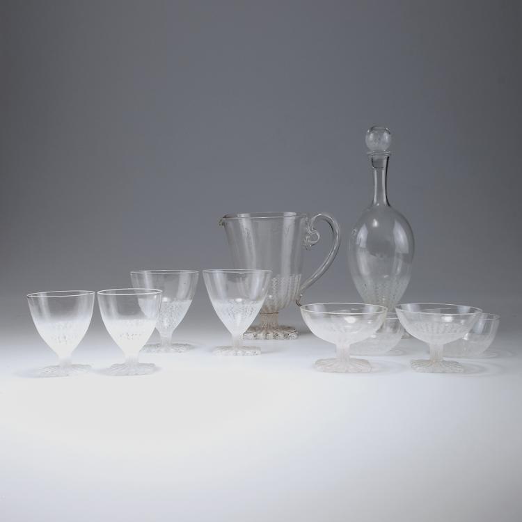Hauptbild zu Objekt, Wine set for eight, c1934/35, Paolo Venini, Venini & C., Murano, 116B 72