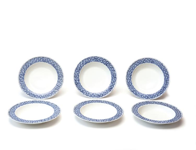 Hauptbild zu Objekt, Six soup plates, 1903-05, Richard Riemerschmid, Mei&szlig;en, StPM, 117B 73