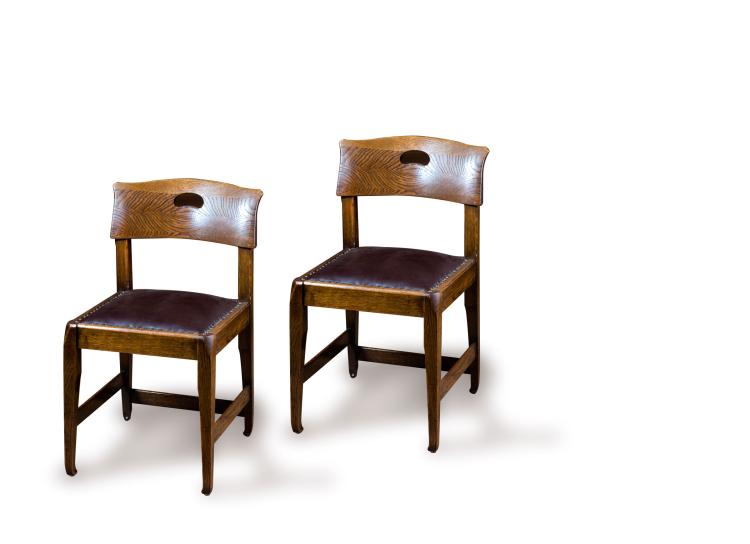 Hauptbild zu Objekt, Paar Speisezimmerst&uuml;hle, 1902, Richard Riemerschmid, Dresdener Werkst&auml;tten, Hellerau, 117B 46