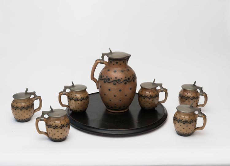 Bild 2 zu Objekt, Beer set with tray, 1903, Richard Riemerschmid, Merkelbach, Reinhold, Grenzhausen, 117B 55