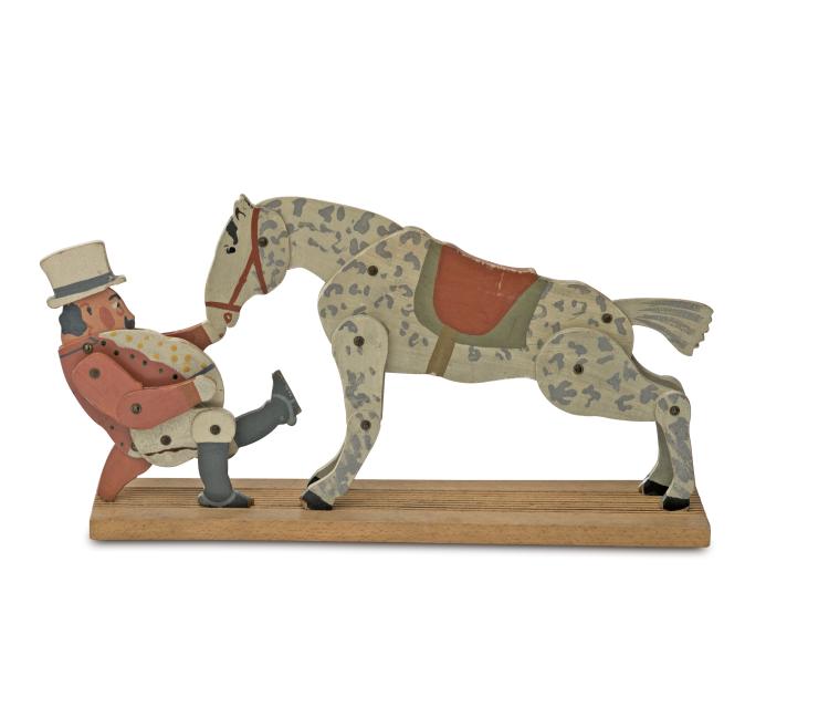 Hauptbild zu Objekt, Horse and rider, c1904, Richard Riemerschmid, Dresdener Werkst&auml;tten, Hellerau, 117B 92