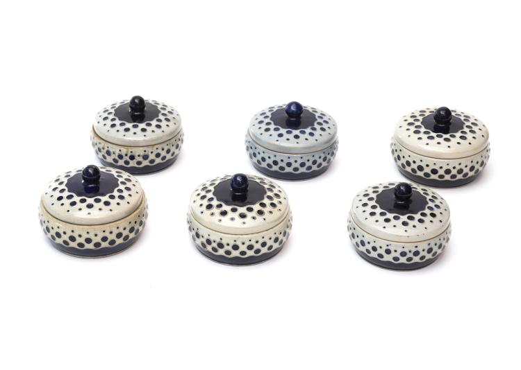 Hauptbild zu Objekt, Sechs Deckelgef&auml;&szlig;e, 1904/05, Richard Riemerschmid, Merkelbach, Reinhold, Grenzhausen, 117B 91