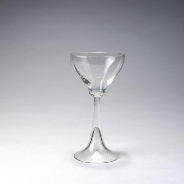 Hauptbild zu Objekt, 'Menzel' white wine glass, 1900, Richard Riemerschmid, Poschinger, Benedikt von, Oberzwieselau, 117B 18