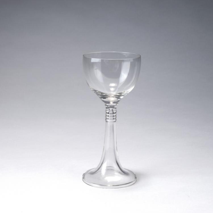 Hauptbild zu Objekt, 'Riemerschmid' white wine glass, c1900, Richard Riemerschmid, Poschinger, Benedikt von, Oberzwieselau, 117B 30