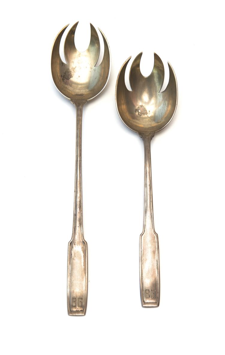 Hauptbild zu Objekt, Two 'M 350' serving spoons, 1911/12, Richard Riemerschmid, Weishaupt, Karl, M&uuml;nchen, 117B 143
