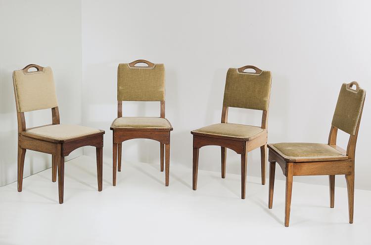 Hauptbild zu Objekt, Four 'II' chairs, 1905, Richard Riemerschmid, Dresdner Werkst&auml;tten, Hellerau, 117A 751