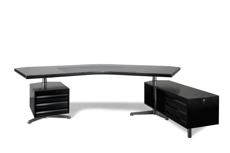 Hauptbild zu Objekt, Schreibtisch 'T 96', 1956, Osvaldo Borsani, Tecno, Mailand, 116A 314