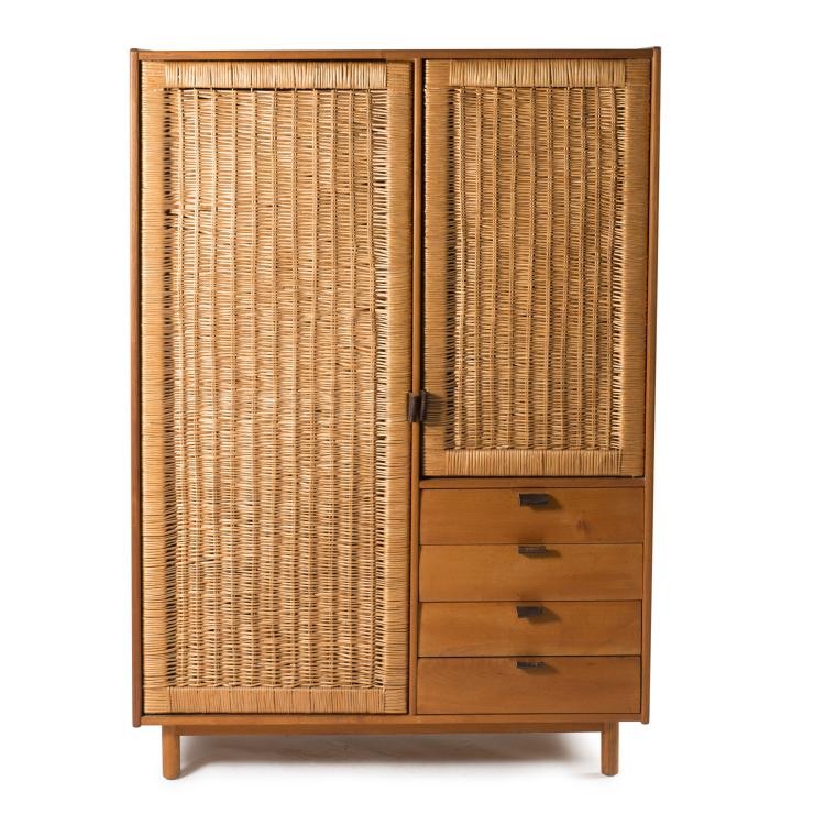 Hauptbild zu Objekt, Wardrobe, 1960s, Sebastian Muggenthaler, Muggenthaler, Sebastian, M&ouml;belwerkst&auml;tten, Otzing, 116C 185