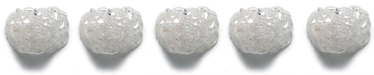 Hauptbild zu Objekt, F&uuml;nf Wandappliquen, 1950er Jahre, Mazzega A.V. M., Murano, 116A 214