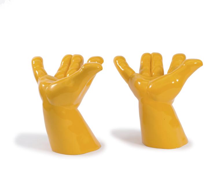 Hauptbild zu Objekt, Zwei St&uuml;hle 'Hand', 1970er Jahre, Italien, 116A 171