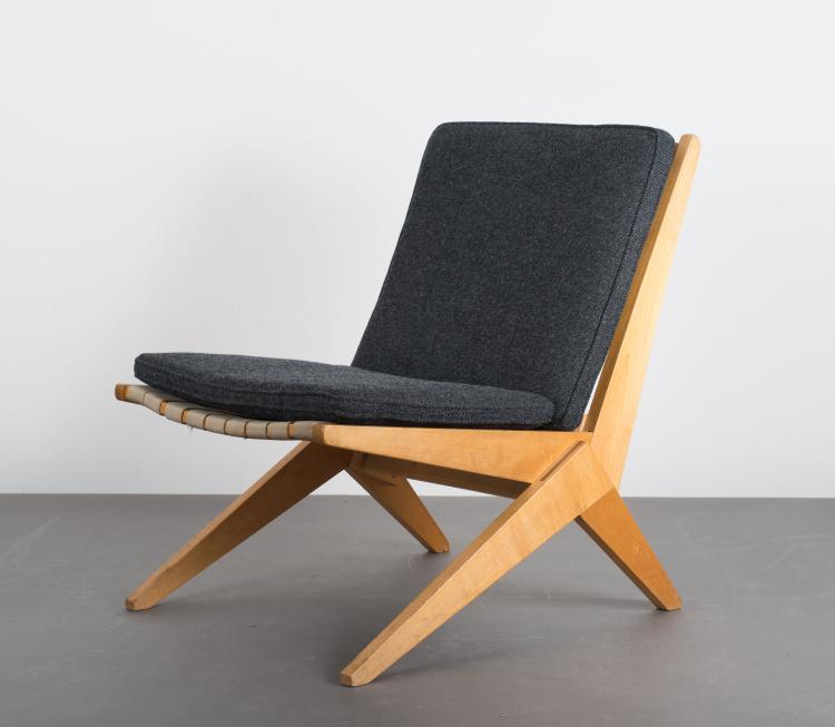 Bild 1 zu Objekt, Sessel 'Scissor chair', 1948, Pierre Jeanneret, Knoll International, New York, 116C 42