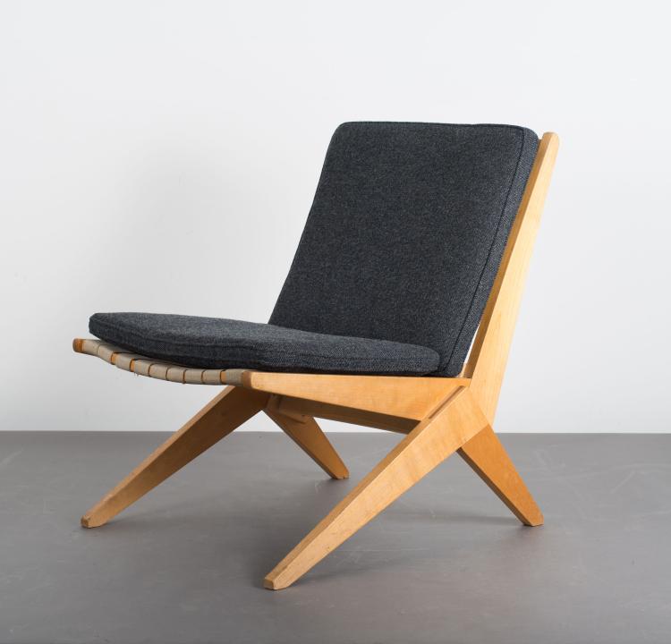 Bild 2 zu Objekt, Sessel 'Scissor chair', 1948, Pierre Jeanneret, Knoll International, New York, 116C 42