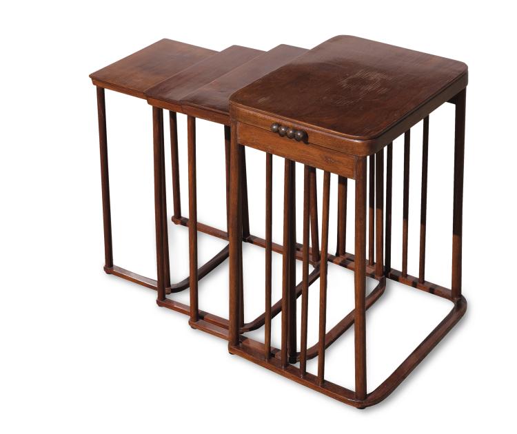Bild 1 zu Objekt, Vier Satztische, um 1905, Josef Hoffmann, Kohn, Jacob & Josef, Wien, 117A 754