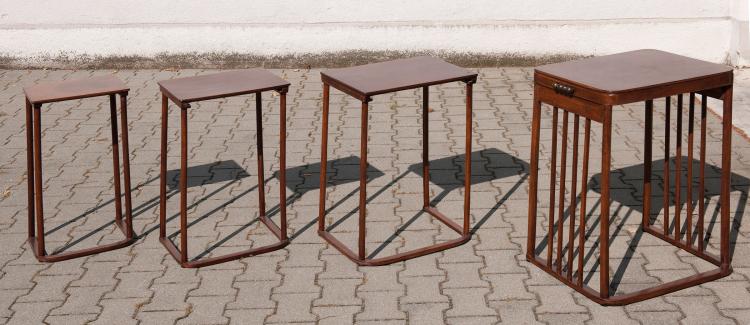 Bild 2 zu Objekt, Vier Satztische, um 1905, Josef Hoffmann, Kohn, Jacob & Josef, Wien, 117A 754