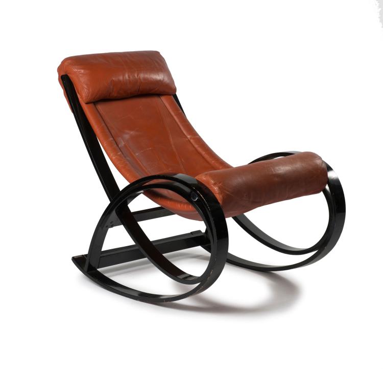Hauptbild zu Objekt, 'Sgarsul' rocking chair, 1962, Gae Aulenti, Poltronova, Pistoia, 116A 249
