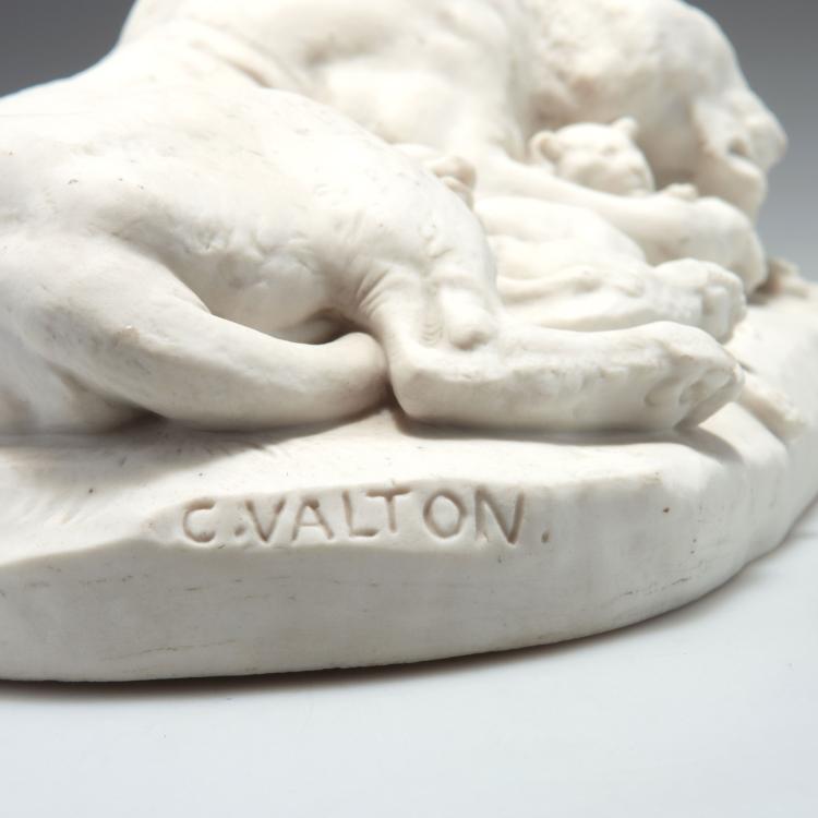 Bild 2 zu Objekt, Group of lions, 1903, Charles Valton, S&egrave;vres, Manufacture Nationale de, 117A 447