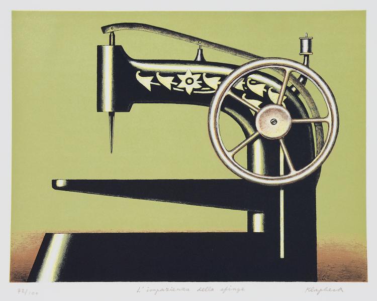 Hauptbild zu Objekt, 'L'impazienza della spinghe', 2002, Konrad Klapheck, 118B 109