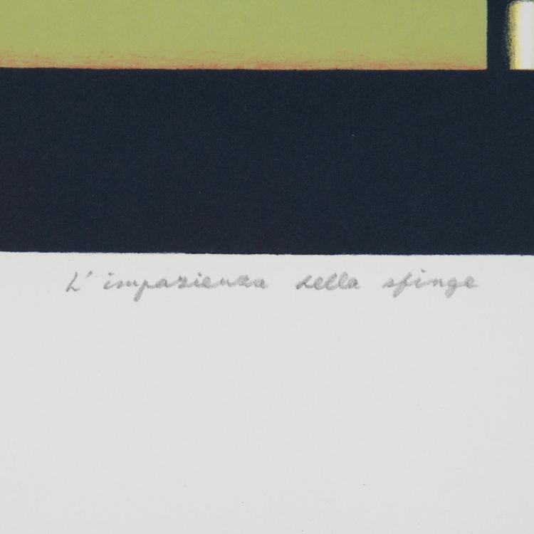Bild 1 zu Objekt, 'L'impazienza della spinghe', 2002, Konrad Klapheck, 118B 109