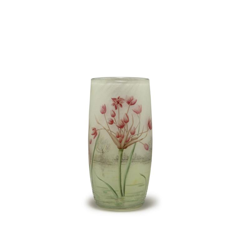 Hauptbild zu Objekt, Vase 'Flore des marais', um 1905, Daum Fr&egrave;res, Nancy, 117A 63
