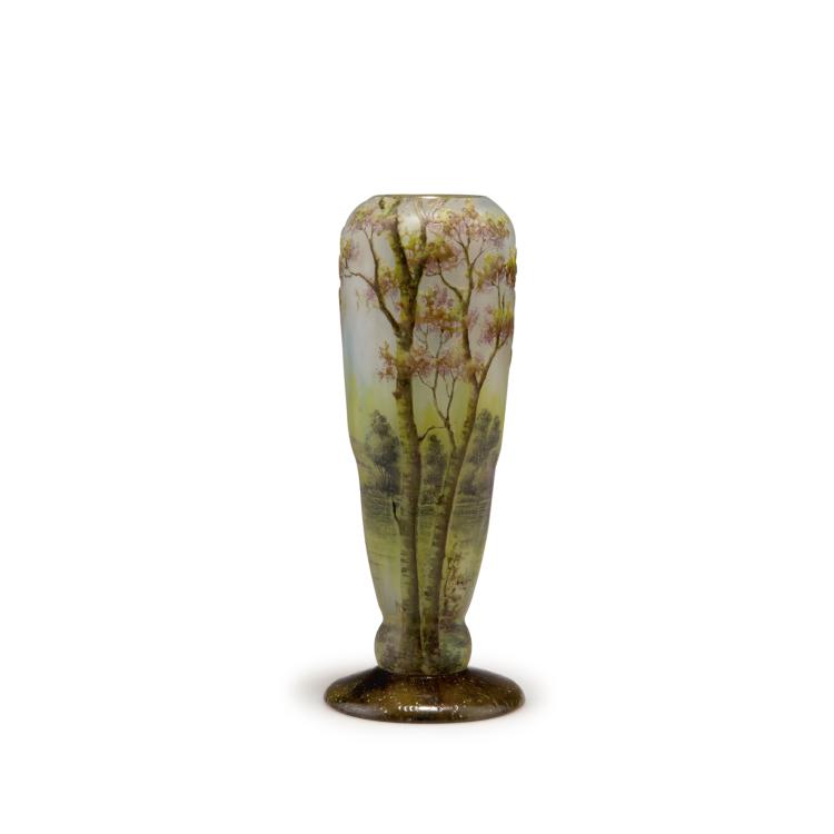 Hauptbild zu Objekt, 'Paysage lacustre' vase, c1905-10, Daum Fr&egrave;res, Nancy, 117A 59