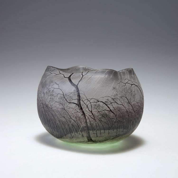 Bild 1 zu Objekt, 'Pluviose' vase, c1900, Henri Berg&eacute;, Daum Fr&egrave;res, Nancy, 117A 65