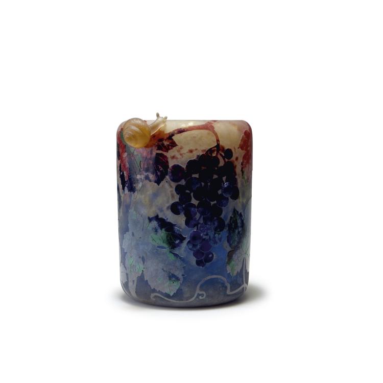 Hauptbild zu Objekt, 'Vigne et escargot' vase, 1904, Henri Berg&eacute;, Daum Fr&egrave;res, Nancy, 117A 49