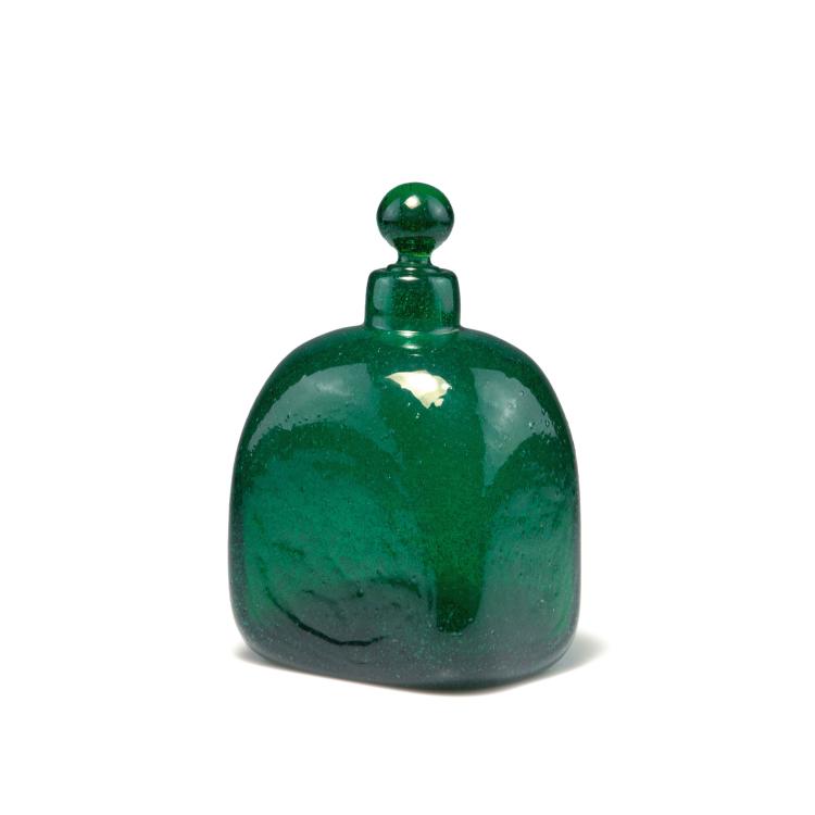 Hauptbild zu Objekt, 'A bollicine' bottle with stopper, c1932, Carlo Scarpa, Venini & C., Murano, 116B 70