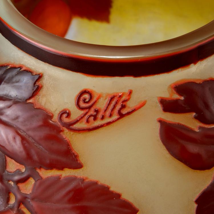 Bild 3 zu Objekt, Souffl&eacute;-Vase 'Prunes', 1925-30, Gall&eacute;, Emile, Nancy, 117A 197