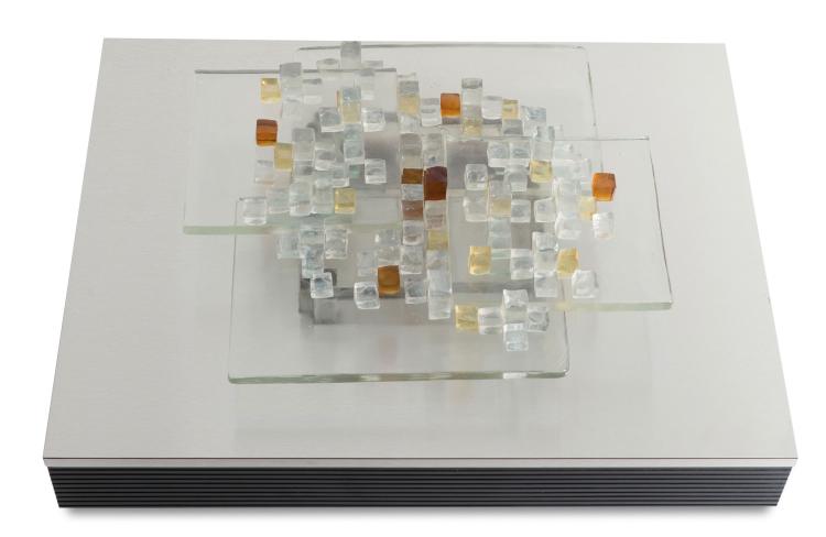 Hauptbild zu Objekt, Sconce with integrated loudspeakers, c1970, Aki Kaze, Poliarte, Vicenza, 116A 269