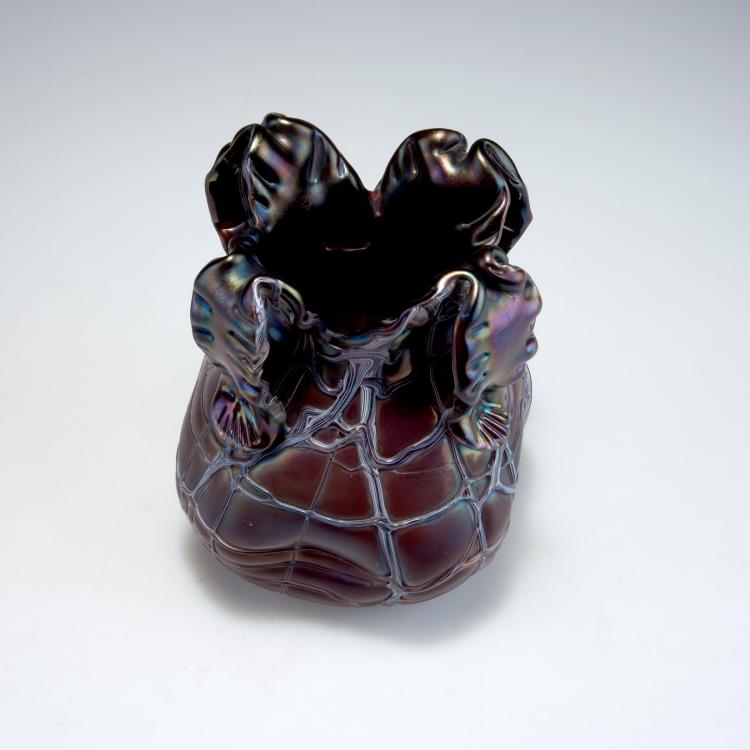 Bild 1 zu Objekt, Vase with handles, 1900-03, Elisabeth Glasfabrik, Kosten bei Teplitz; Pallme-K&ouml;nig, Gebr.; Habel, Wilhelm, 117C 122