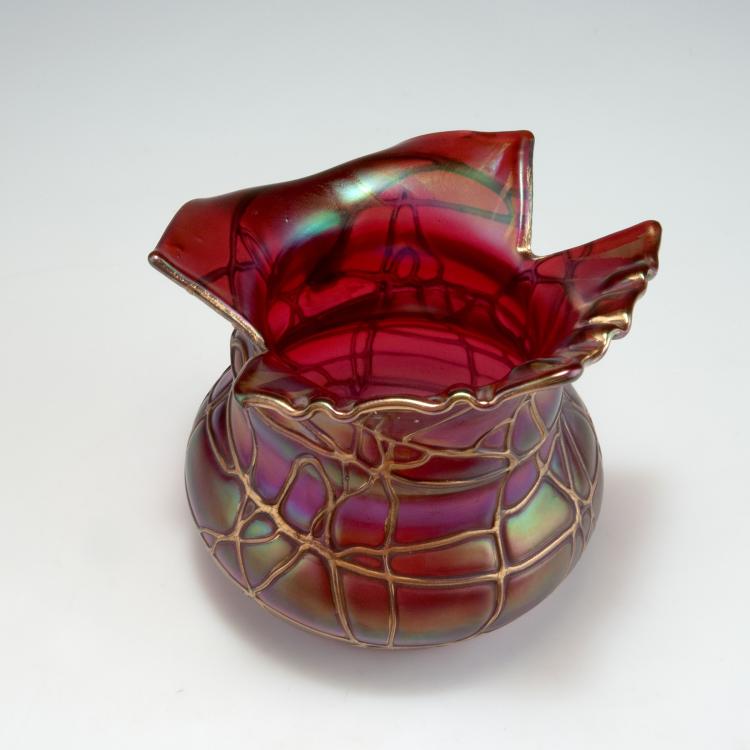 Bild 1 zu Objekt, Vase, 1900-10, Elisabeth Glasfabrik, Kosten bei Teplitz; Pallme-K&ouml;nig, Gebr.; Habel, Wilhelm, 117C 67