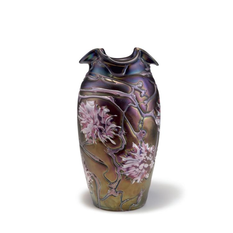 Hauptbild zu Objekt, Tall vase, 1900-05, Elisabeth Glasfabrik, Kosten bei Teplitz; Pallme-K&ouml;nig, Gebr.; Habel, Wilhelm, 117C 29