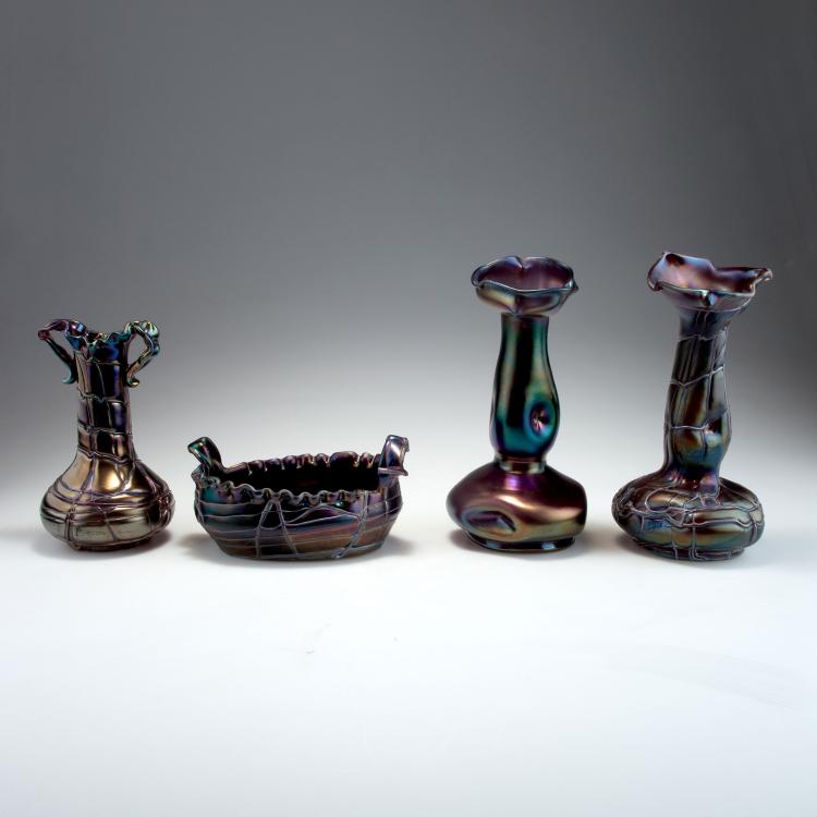 Bild 2 zu Objekt, Vase with handles, 1900-05, Elisabeth Glasfabrik, Kosten bei Teplitz; Pallme-K&ouml;nig, Gebr.; Habel, Wilhelm, 117C 28