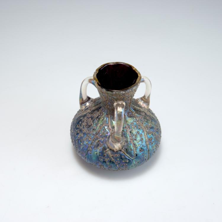 Bild 1 zu Objekt, Vase with handles, 1900-05, Elisabeth Glasfabrik, Kosten bei Teplitz; Pallme-K&ouml;nig, Gebr.; Habel, Wilhelm, 117C 127