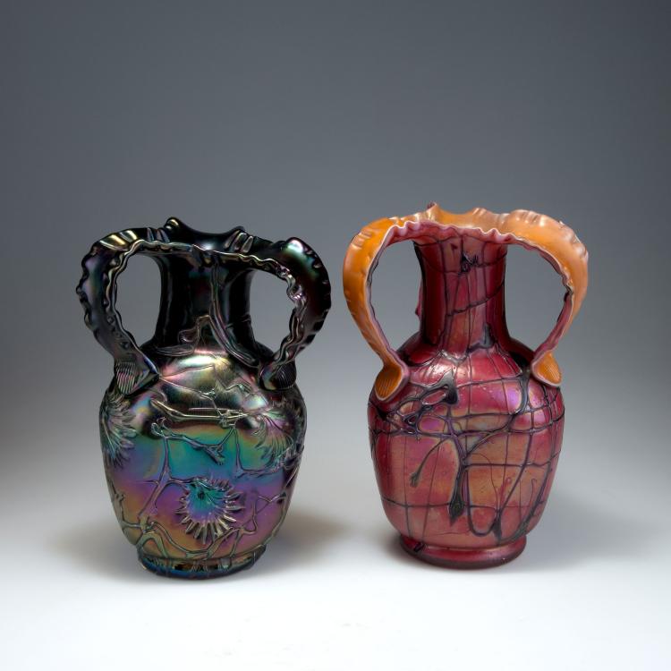 Bild 3 zu Objekt, Tall vase with handles, 1900-05, Elisabeth Glasfabrik, Kosten bei Teplitz; Pallme-K&ouml;nig, Gebr.; Habel, Wilhelm, 117C 4